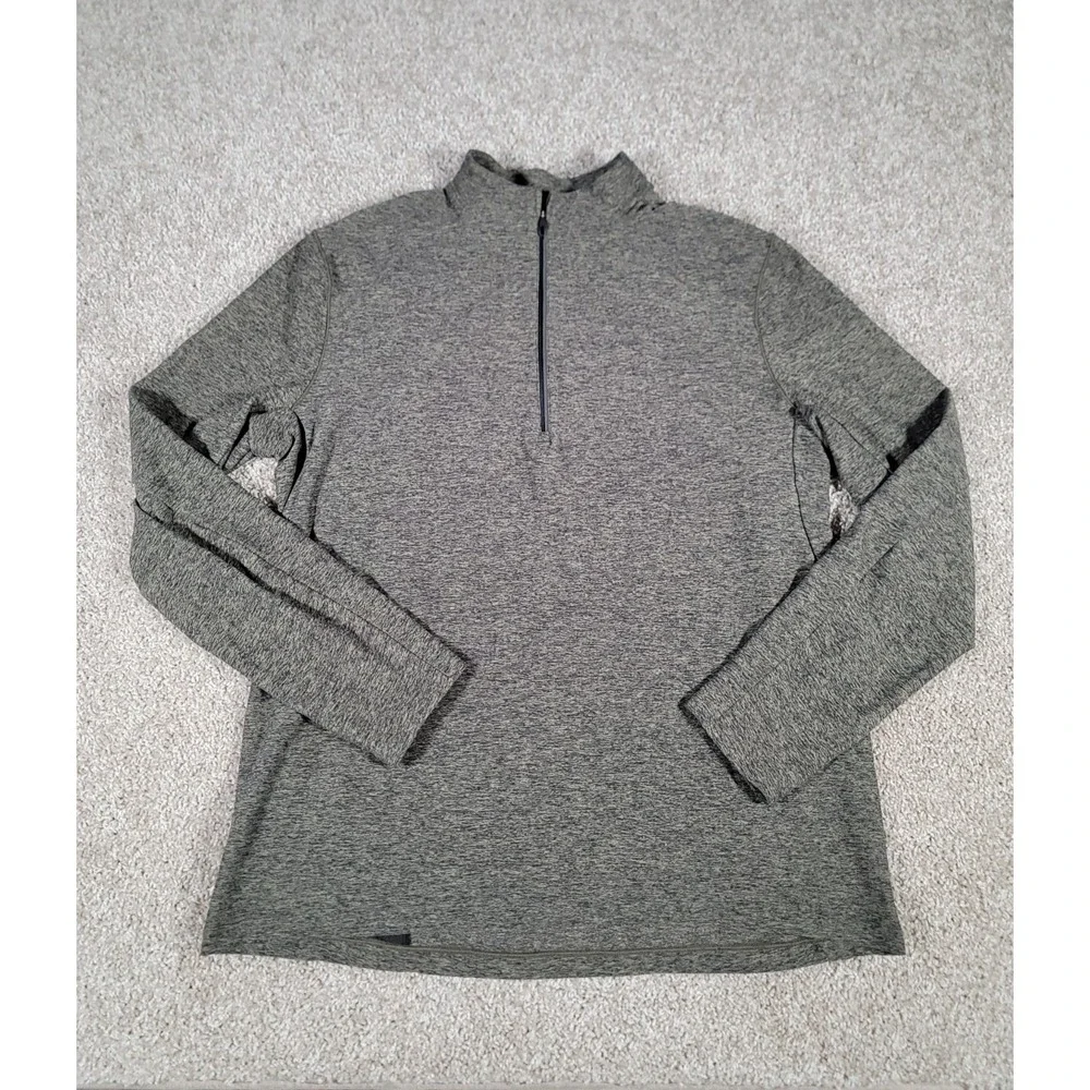 Lululemon Surge Warm 1/2 Zip Pullover Long Sleeve Green Running Mens XL Mock Gym